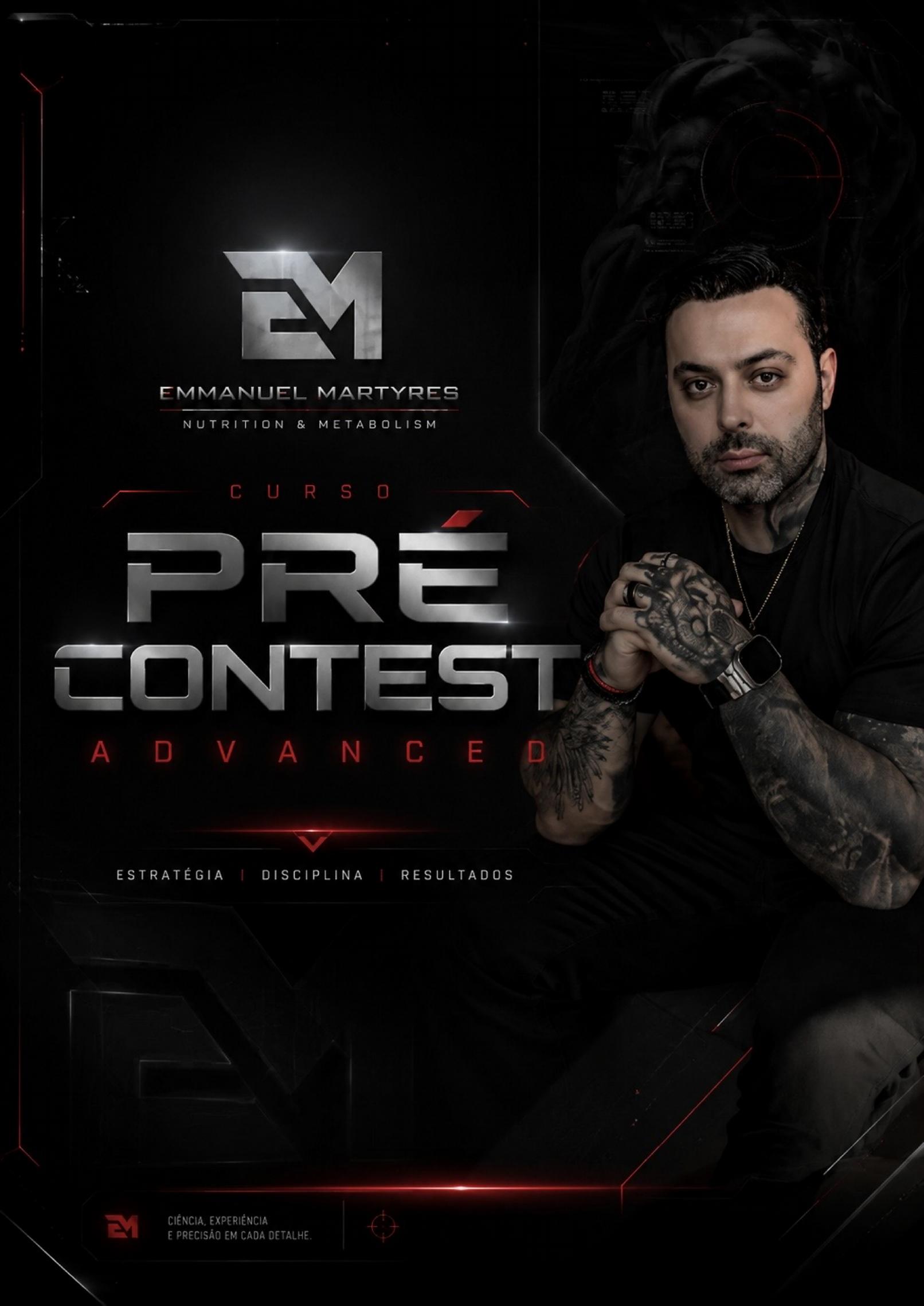 Emmanuel Martyres na capa do curso Pré Contest Advanced